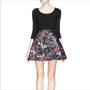 Alice + Olivia Amie Scoop Fall Garden Dress